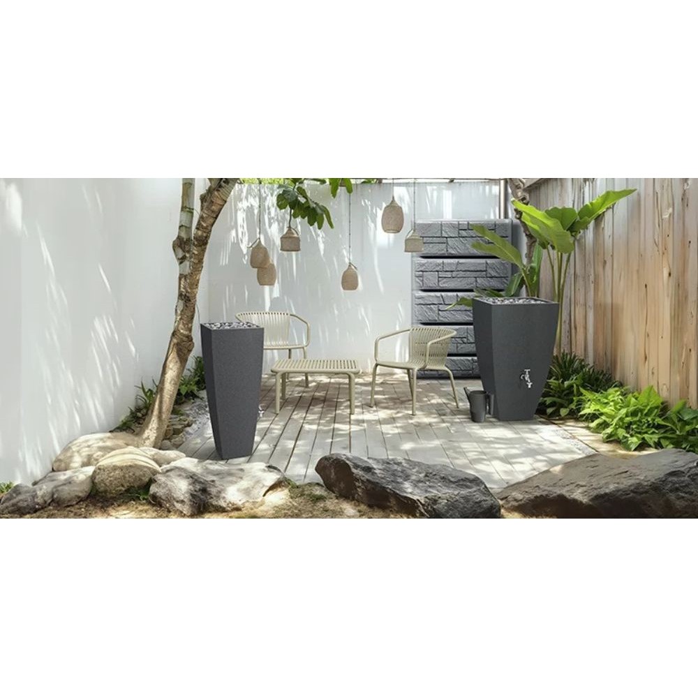 Regnvandsbeholder Prosperplast Arves Wall Stone, 400L, Grå | Regnvandsbeholdere | Vandtanke |