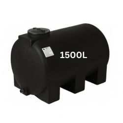 Sort drikkevandstank 1500 liter