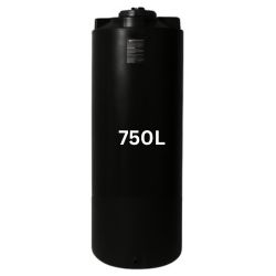 Sort drikkevandstank 750 liter
