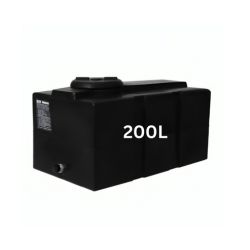 Sort 200-liters drikkevandstank
